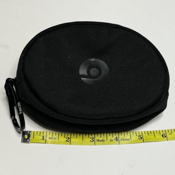 Beats By Dre 6” Soft Shell Headphones Black Travel Storage Case Pouch -Case Only - Picture 3 of 6